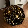 1pc Golden Sparkles Themed High-quality Umbrella,Automatic Opening and Closing Umbrella,Multi-functional Umbrella G0811189
