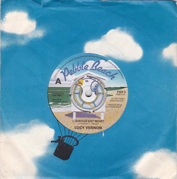 

7inch Record LUCY VERNON - L amour Est Mort PBR3 Pebble Beach 1977 UK Pop Used