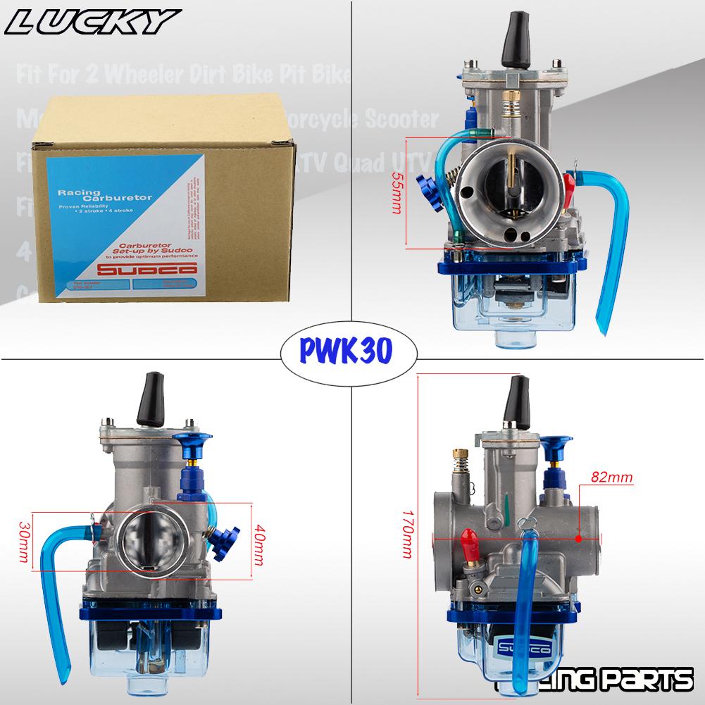 Motorcycle Carburetor with Power Jet  28 30 32 34MM for Mikuni PWK Carb For Suzuki Yamaha Honda With Power Jet Dirt Bike ATV
