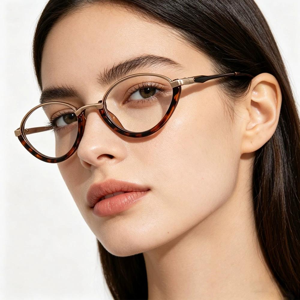 New Style Metal Frame Reading Glasses for Women Unisex Optical Spectacle Eyeglasses Men Classic Plus Diopter Eyewear 0+1.0+4.0