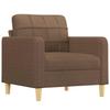 Armchair Brown 60 Cm Fabric