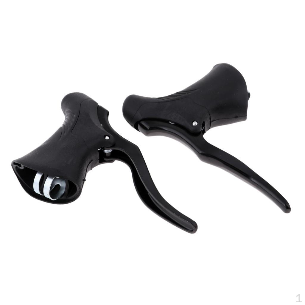 1 paar Aluminum Alloy Road Handlebar Brake Levers Set Black