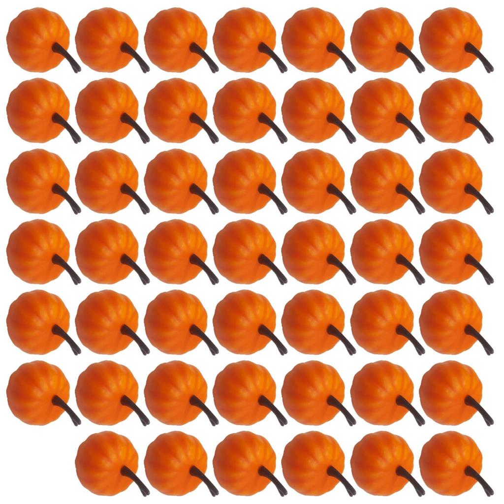 48Pcs Tiny Artificial Pumpkins Realistic Simulated Pumpkins Fall Decorations For Thanksgiving Party Table Centerpieces