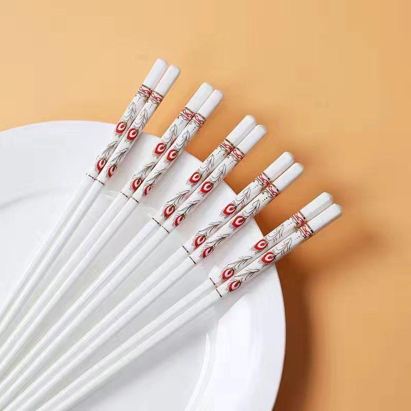 Premium Mold-Proof, Anti-Slip, High-Temp Resistant Bone China Ceramic Chopsticks