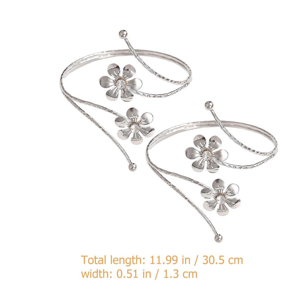 

2Pcs Metal Curtain Tiebacks Alloy Flower Buckles Elegant Curtain Holdbacks for Home Window Drapery Decor Home Decor срібний