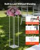 Wedding Flower Stand, 10PCS 80cm Column Flower Stand, Floral Stands with Acrylic Laminate, Cylindrical Cubic Floral Display Rack for Wedding, Party,