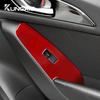 LHD RHD Real Soft Carbon Fiber Sticker For Mazda 3 Axela 2014 2015 2016 2017 2018 Car Window Lift Button Panel Trim Accessories