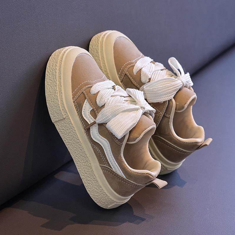 Children's sports shoes 2025 spring and autumn new British style board shoes Korean version of girls' shoes casual shoes super light and thin