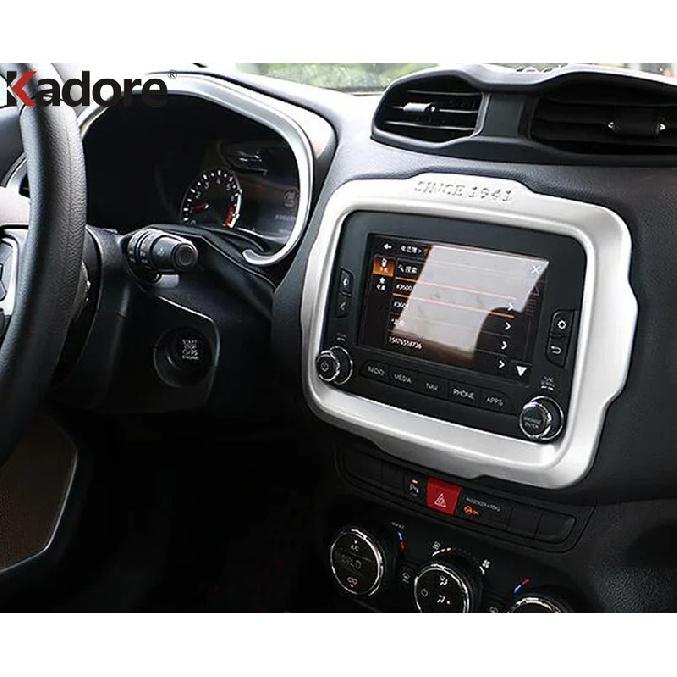 For Jeep Renegade 2014 2015 2016 2017 Matte Car Center Console GPS Navigation Panel Frame Cover Trim Interior Accessories
