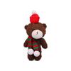 10Pcs With scarf Christmas Bear Plush Toy Cartoon Animal Bear Plush Dolls  Holiday Gift