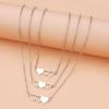 Necklace Suitable for 3 BFF Matching Heart Pendants Long Distance Friendship