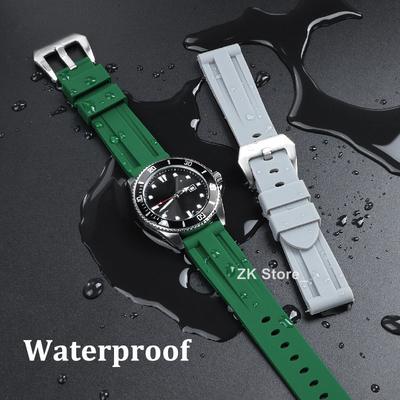 20mm 22mm 24mm 26mm Silikonový řemínek k hodinkám pro Panerai SUBMERSIBLE PAM441 Pa111 359 Gumový pásek k hodinkám Pánský náramek Příslušenství
