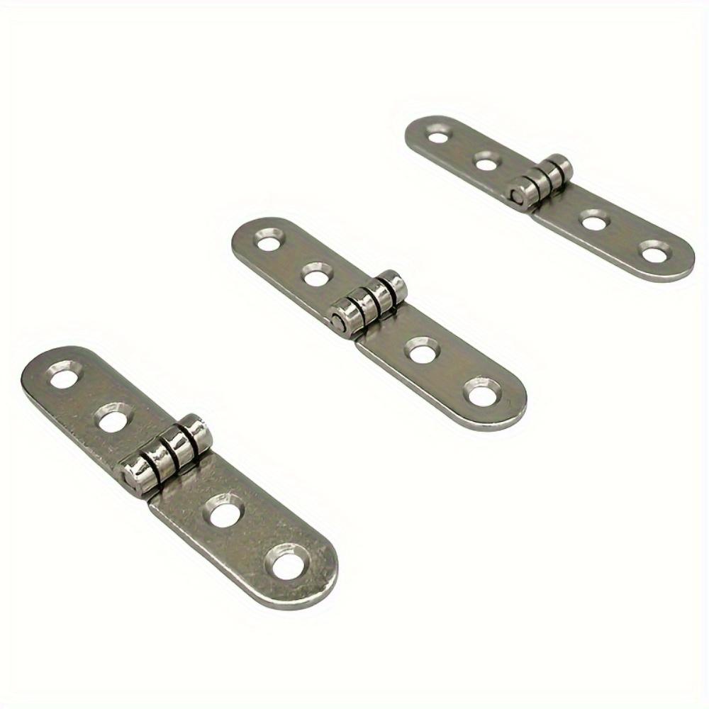 4Pcs 270 Degree Foldable Hinges Metal Cabinet Door Hinges Durable Flap Screw-On Hinges Furniture Hardware
