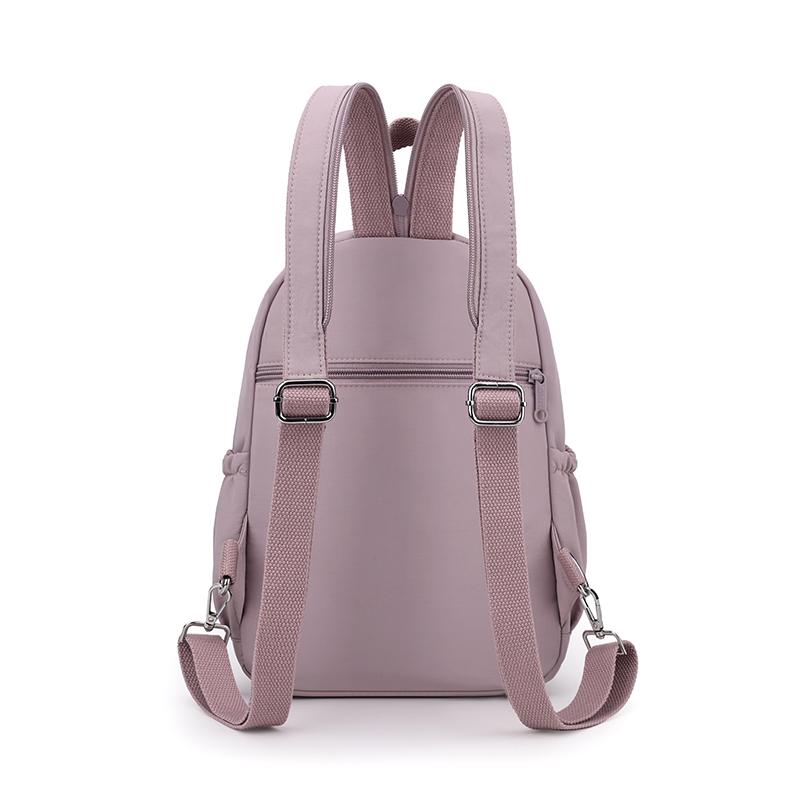 Mochila Pequena Estilo Universitário Mochila de Nylon Feminina Bolsa de Peito Multifuncional