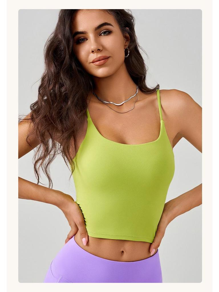 Dammode 2025 Antibakteriell Stötsäker U-rygg Sport Sling Väst