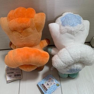 Rare Pokemon Local Acts Vulpix Alolan Plush Set Hokkaido Japan Limited