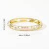 Hollow Out Enamel Floral Bangle Colorful Flower Bangle Vintage Dainty Jewelry  Women