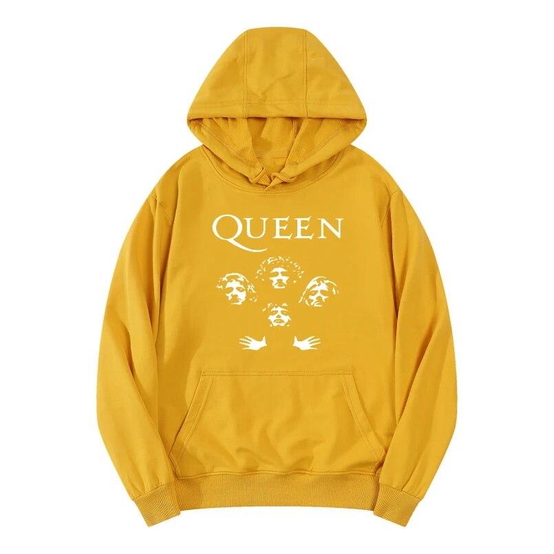 Music Legendary Rock Band Hoodies Queen Unisex Women Streetwear Hoodie Sweatshirts Harajuku Pullovers Unisex Tracksuits Clothing