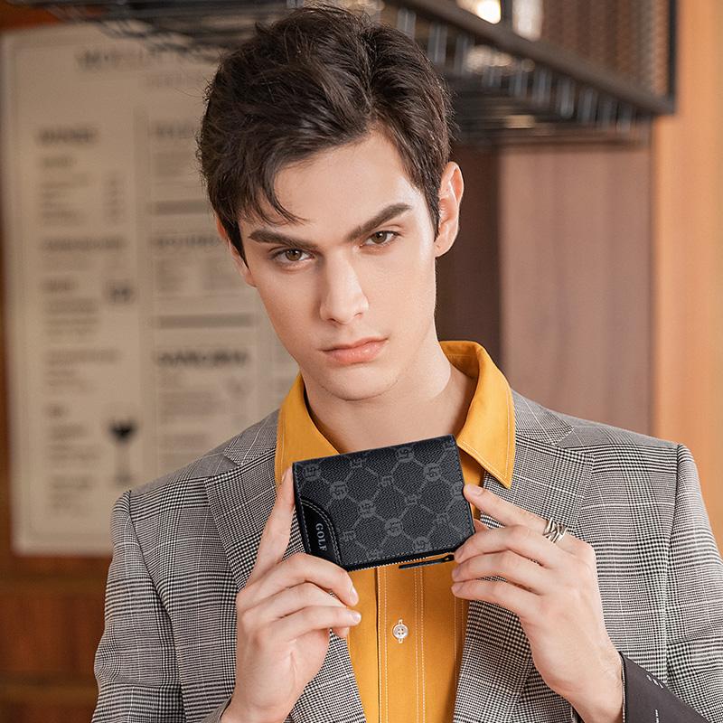 New GOLF PVC Driver's License Wallet Coin Purse Trunk Bag Card Holder Small Men's Black Q261829