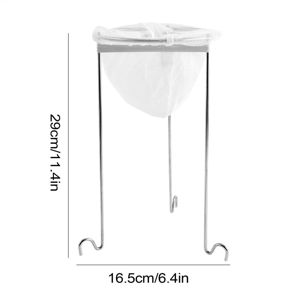 Jelly Strainer for Canning Stainless Steel Jelly Strainer Stand Reusable Nylon Mesh Filter for Homemade Vinegar Cooking Canning