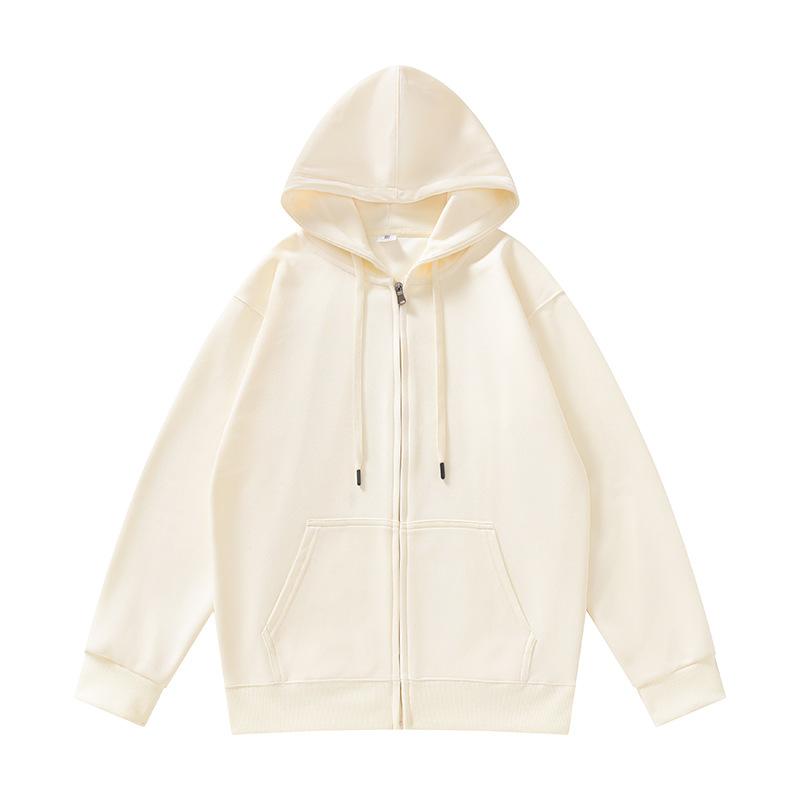 Podzimní pánský jednobarevný ležérní kardiganový svetr s kapucí Pánská jednobarevná svetr-bunda