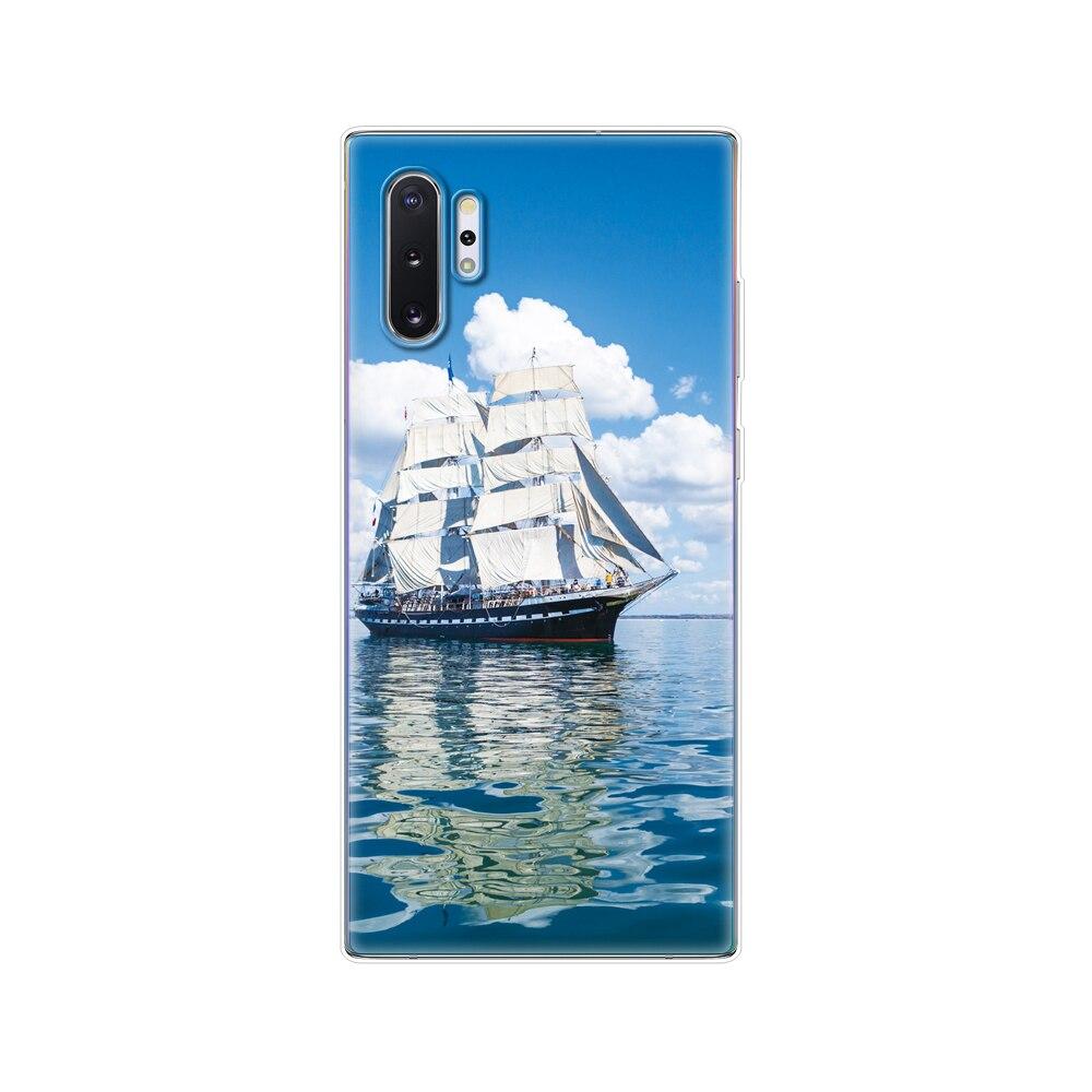 Silikonový kryt na telefon Pro Samsung Galaxy Note 10 Note10 Pouzdro Měkký TPU Zadní kryt Pro Samsung Note 10 plus fundas Coque nárazník