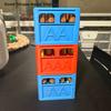 AAA/AA/9V/CR2032/CR2025 Stackable Battery Organizer Decorative Battery Storage Box Battery Holder, Home, Office Storage Box