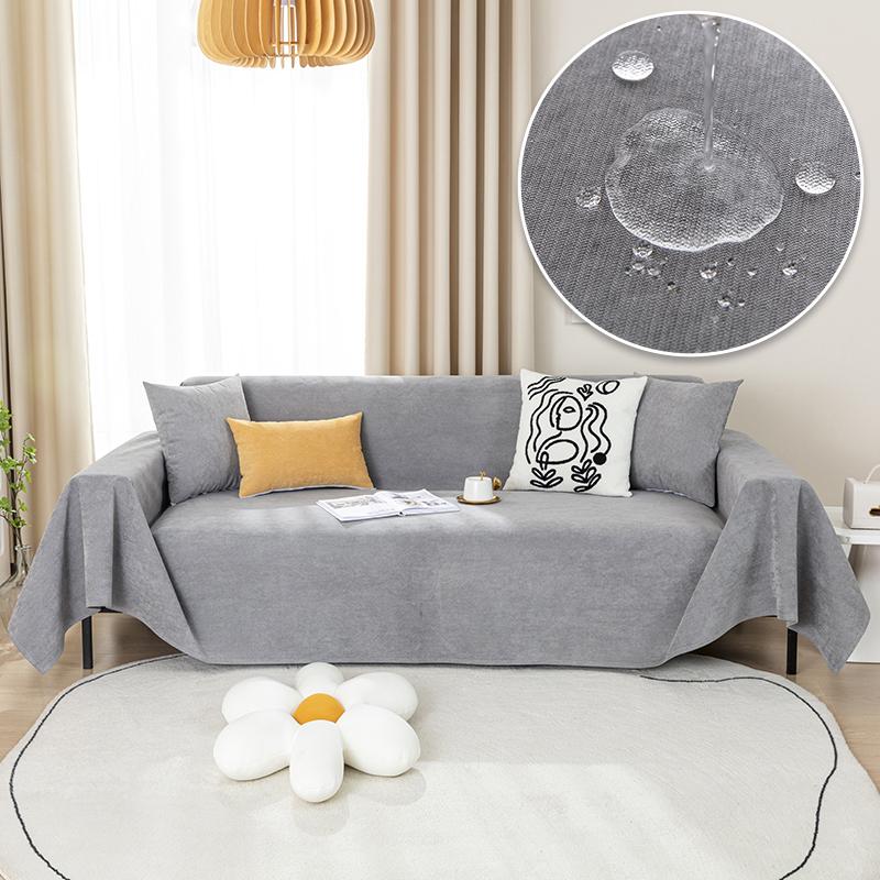 

Водонепроницаемый чехол для дивана, одеяло, однотонный, усовершенствованный, вельветовый, полотенце для дивана, для гостиной, утолщенная мебель, гобелен, чехол для дивана 90x180cm серый