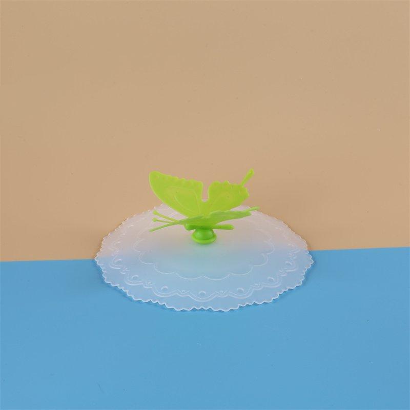 Creative Silicone Butterfly Lid, Transparent Lace Cup Lid, Dust-proof Silicone Lid