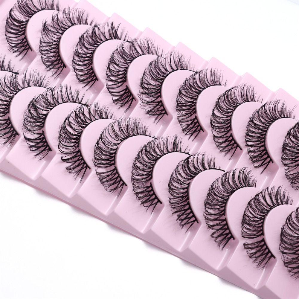 

Extension DIY D Curl Fake Eyelashes Cluster Lashes Russian Strip Lashes Fluffy False Eyelashes