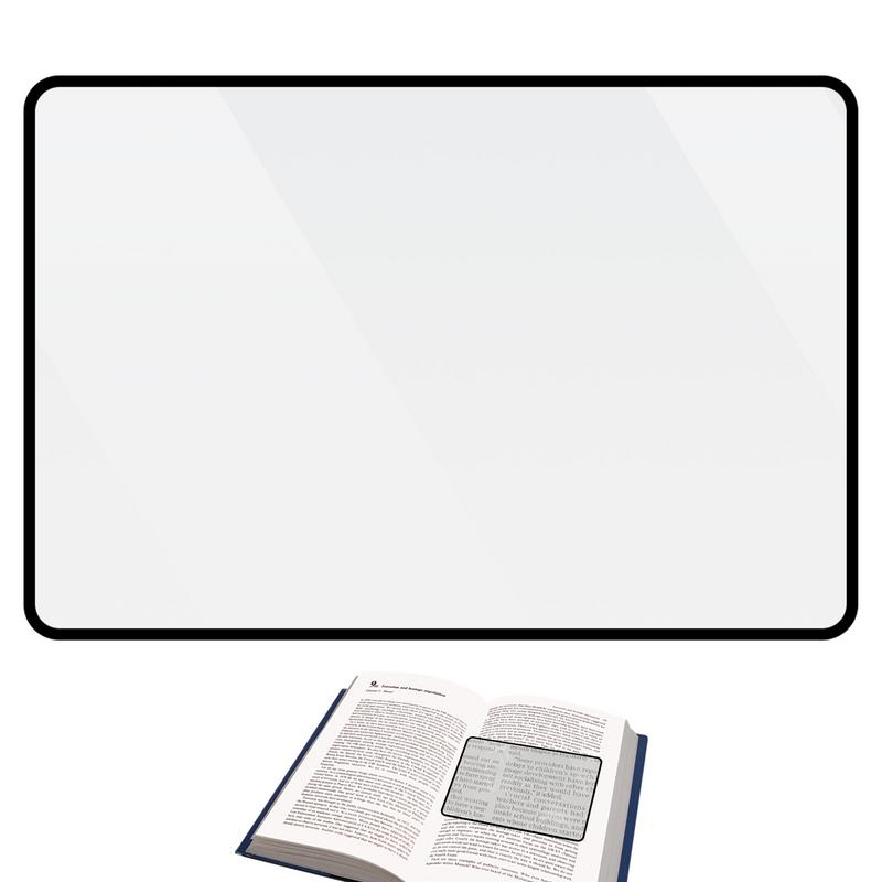 Magnifying Glass180mmx120mm Large Sheet Magnifier Magnifying Glass 3X Ultra-thin Magnifier Loupe Carry Conveniently