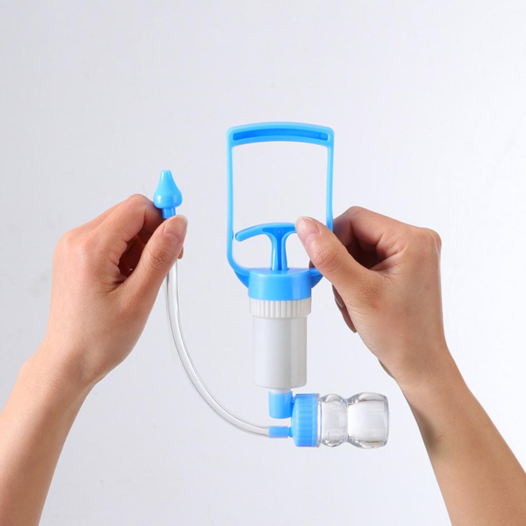 Baby Nasal Aspirator Handpulled Nose Cleaner with Powerful Suction Detachable Washable Part for Easy Daily Cleaning