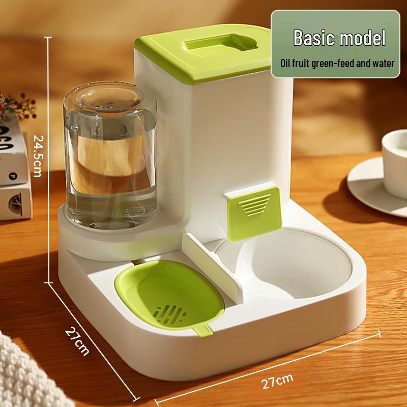 Large Capacity Automatic Pet Water & Food Dispenser with Dry/Wet Separation for Cats & Dogs