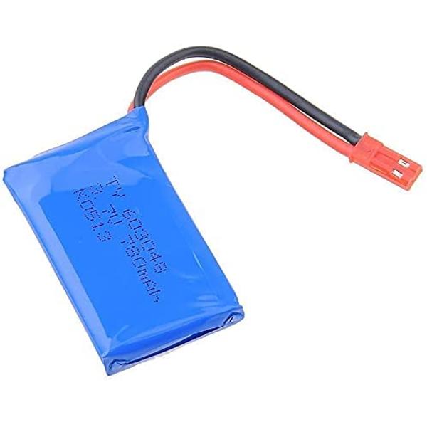 Rechargeable Lipo Battery 3.7V 780mAh for Drone | Compatible with Wltoys V636 V686, JJRC V686 | Optimized Performance | 58x33.5x12 Mm | Blue