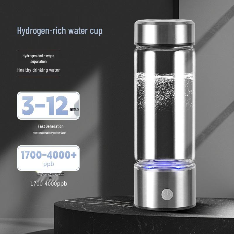 

Кружка для воды, обогащенной водородом, с разделением водорода и кислорода - Универсальная оздоровительная кружка для двойного использования и производства водорода 8032PPB Single-use чёрный