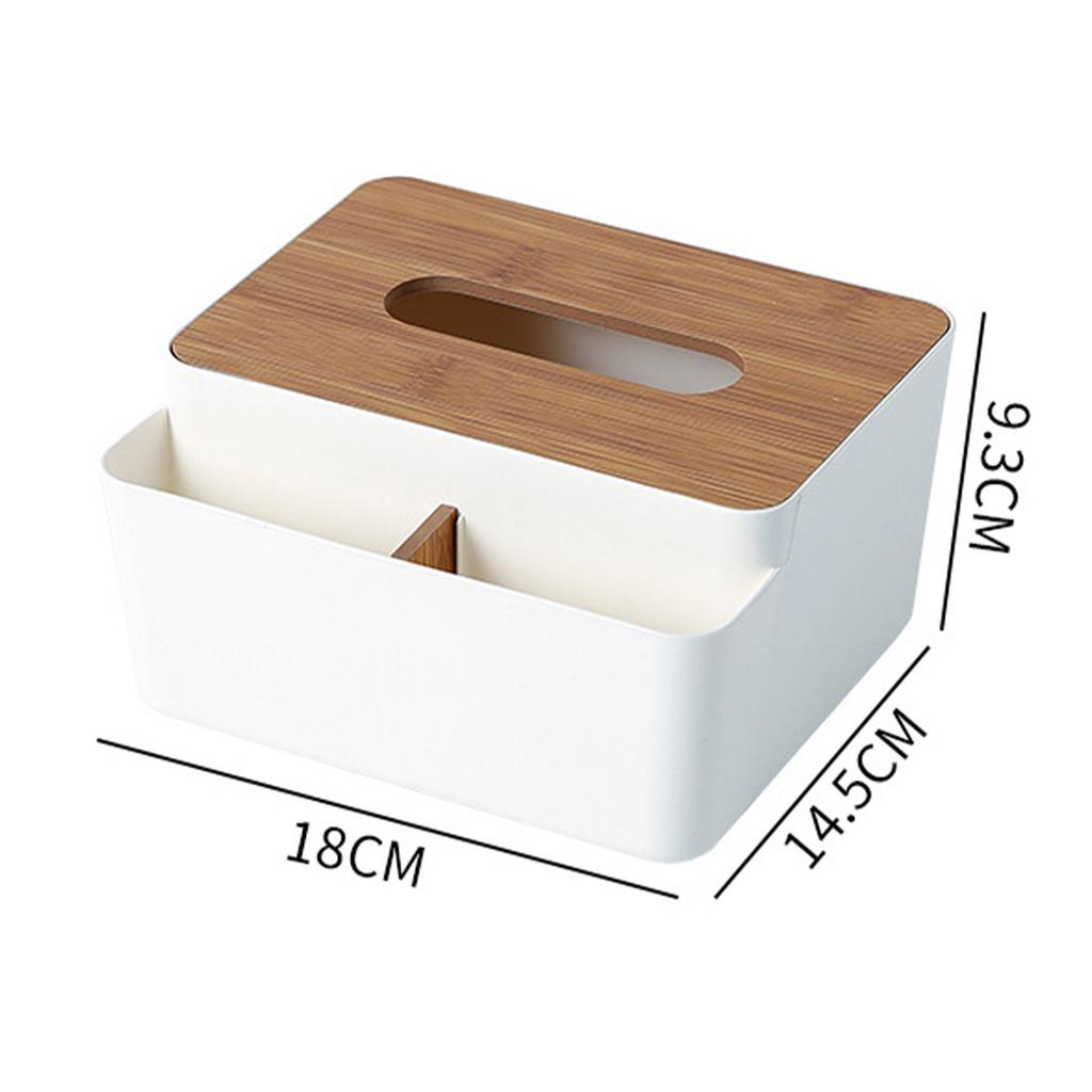 Tissue Box Cover PP Fiberboard Simple Fashionable Facial Paper Dispenser Box for Bedroom Living Room Kitchen