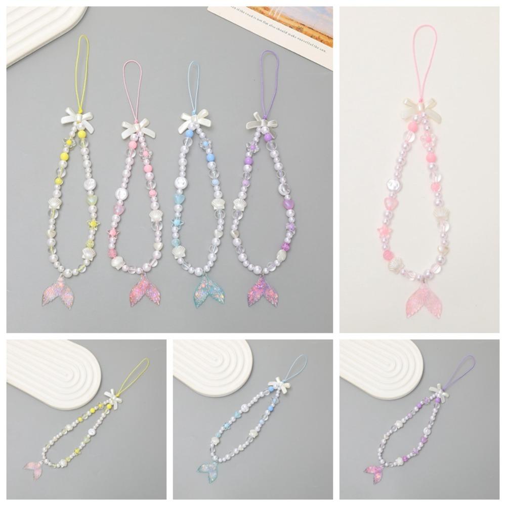 

Wrist Strap Scallop Phone Chain Fish Tail Mobile Phone Pendant Bag Pendant