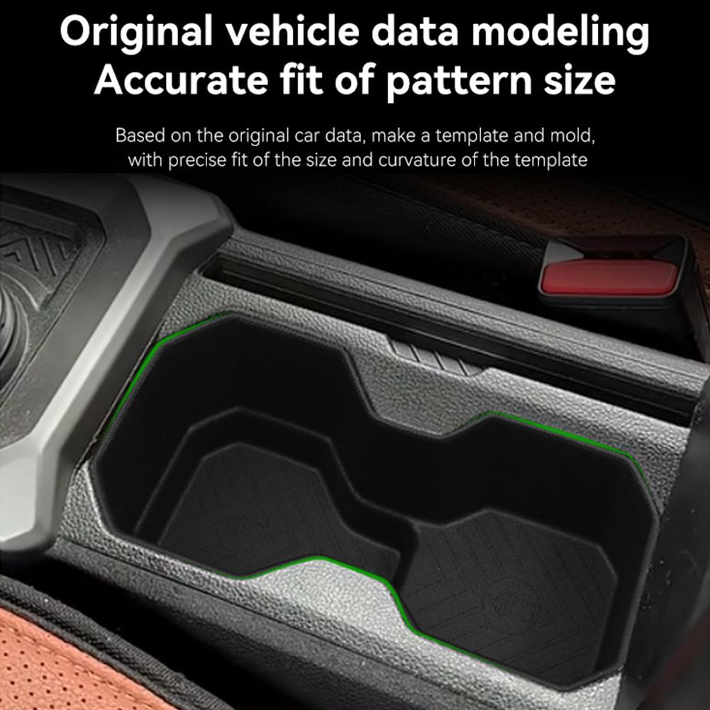 For Renault Dacia Duster 2026 2026 Car Water Cup Holder Central Control Drinks Holder Silicone Storage Tray Interior Accessories