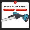 3000W 8Inches Brushless Mini Electric Chain Saw Variable Speed Pruning Saw 128VF Rechargeable Woodworking Tools For Battery