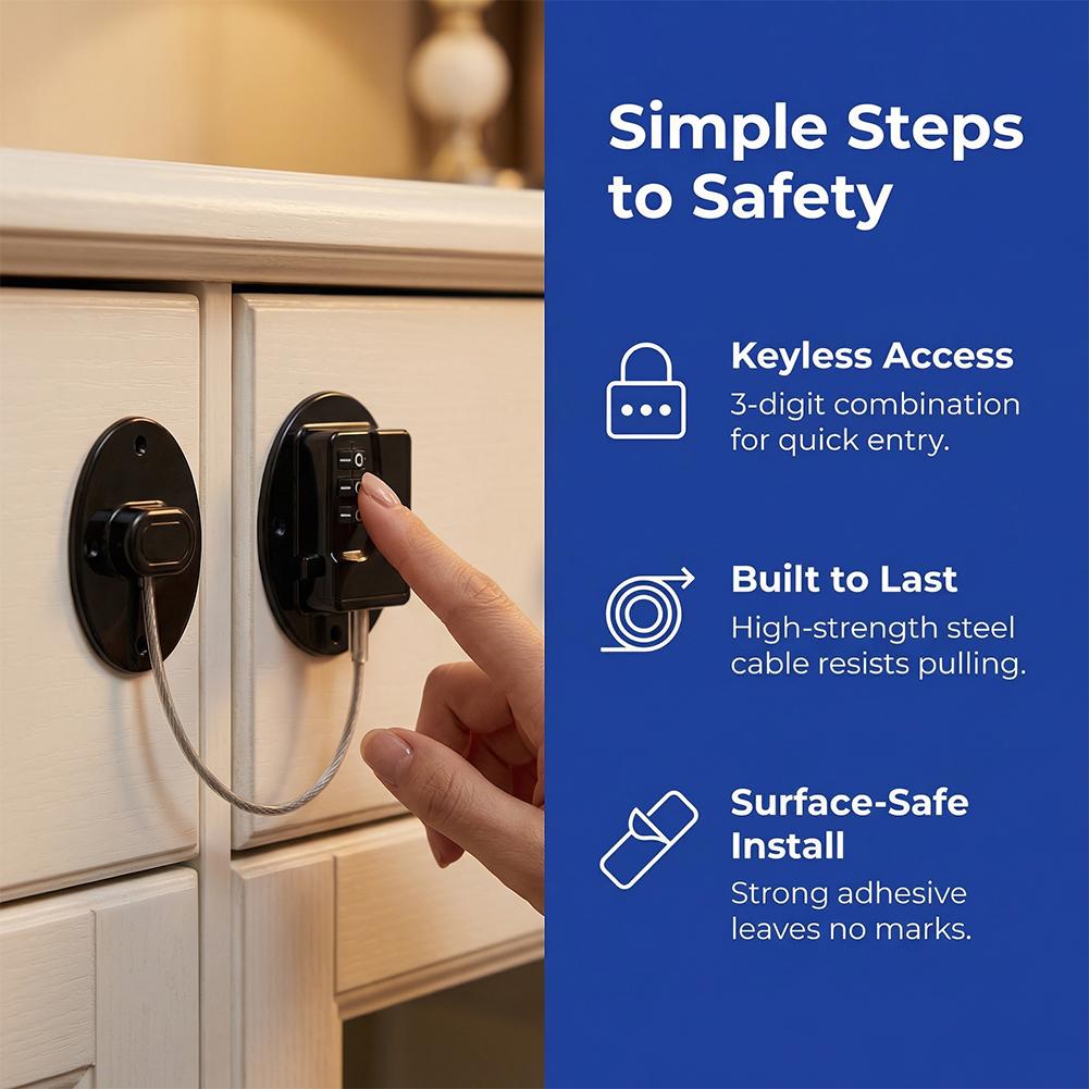 Baby Safety Lock Password Keyless Security Protection For Window Door Refrigerator Cabinet Drawer Fridge Child Care Tool
