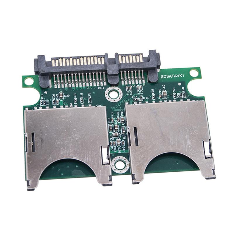 Dual Sd To Sata Hard Disk Adapter Card Industrial-Grade Sd To Serial Port Hard Disk Board Support Raid 0 High-Speed Stable