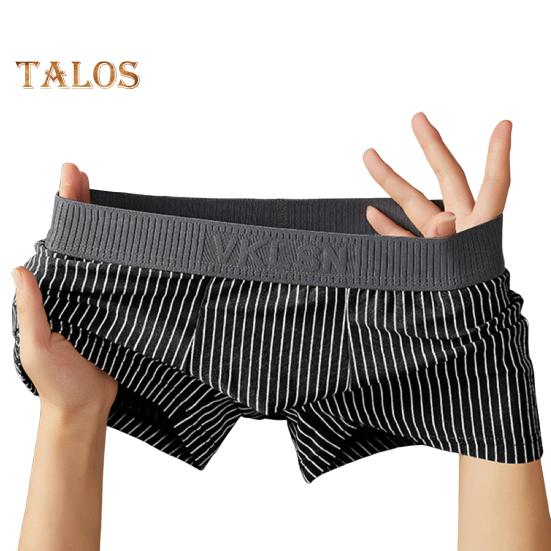 

Мужское нижнее белье-боксеры, тонкие шорты в полоску со средней посадкой и принтом в стиле пэчворк, быстросохнущие U-выпуклые трусики L чёрный