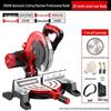 10-Inch High Precision Aluminum Alloy Miter Saw for Multifunctional Wood & Metal Cutting, 45 Degree Configuration.