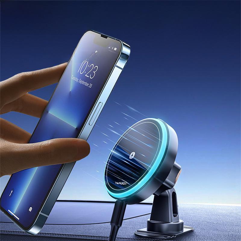 ESSAGER Magnetic Wireless Car Charger & Phone Holder (15W, Air Vent Mount)