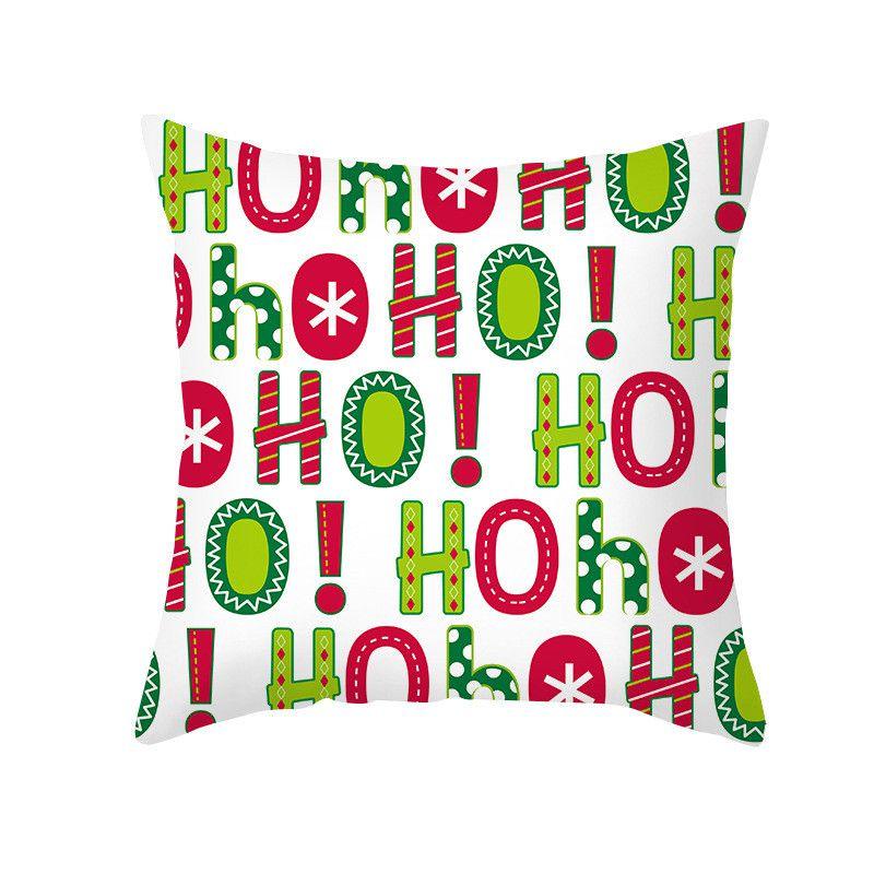 Luxuriously Soft 18 Inch Merry Christmas Cushion Cover With Santa Claus And Holiday Colors