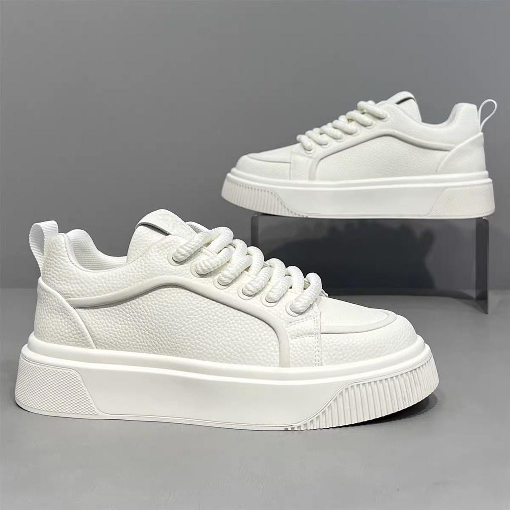 Herren Casual Skate Schuhe Flache Sohle, Dicke Sohle Bequem für Alle Jahreszeiten Modisch und Entspannt Weiche Sohle Minimalistischer Stil