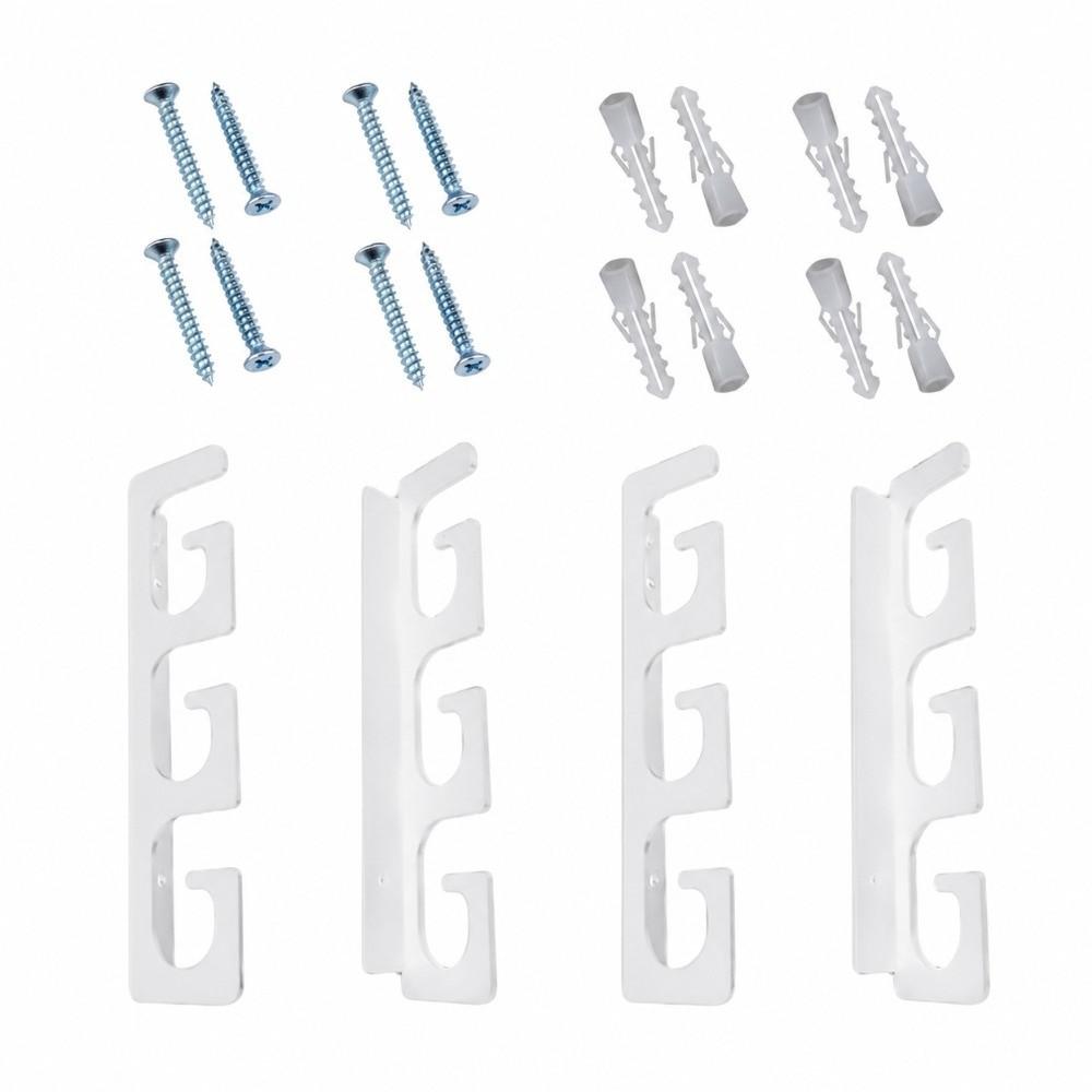 4Pcs Horizontal Overhead Hanger Fishing Rod Holder Fishing Rod Stand for Home Tackle Tools