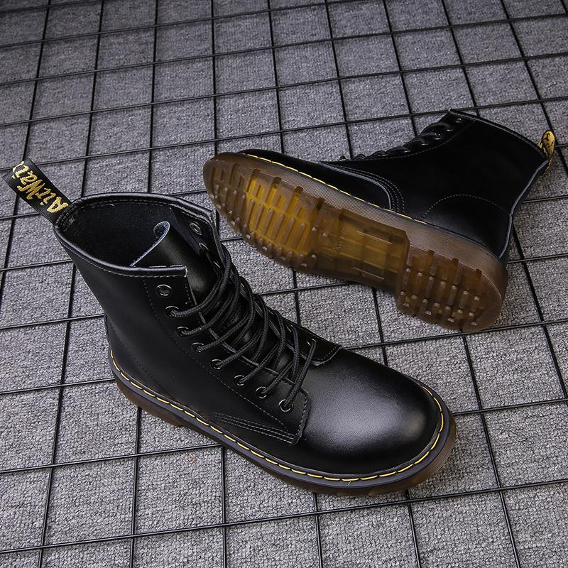 Nueva moda Botas de hombre de cuero genuino Retro Casual Botines de hombre Botas  Martin impermeables comprar a buen precio — entrega gratuita, reseñas  reales con fotos — Joom