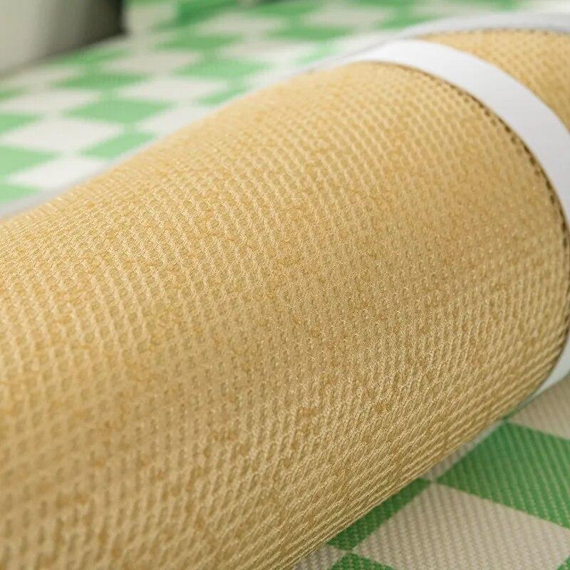 Sommer Karo Sofabezug Eis Seide Matte Anti-Rutsch-Matte Frischer Druck Wohnzimmer Sofabezug Handtuch Universelle Möbeldekoration