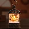 Christmas Lantern Man Snowman Deer Jesus Pattern Glowing Lamp Ornament Portable
